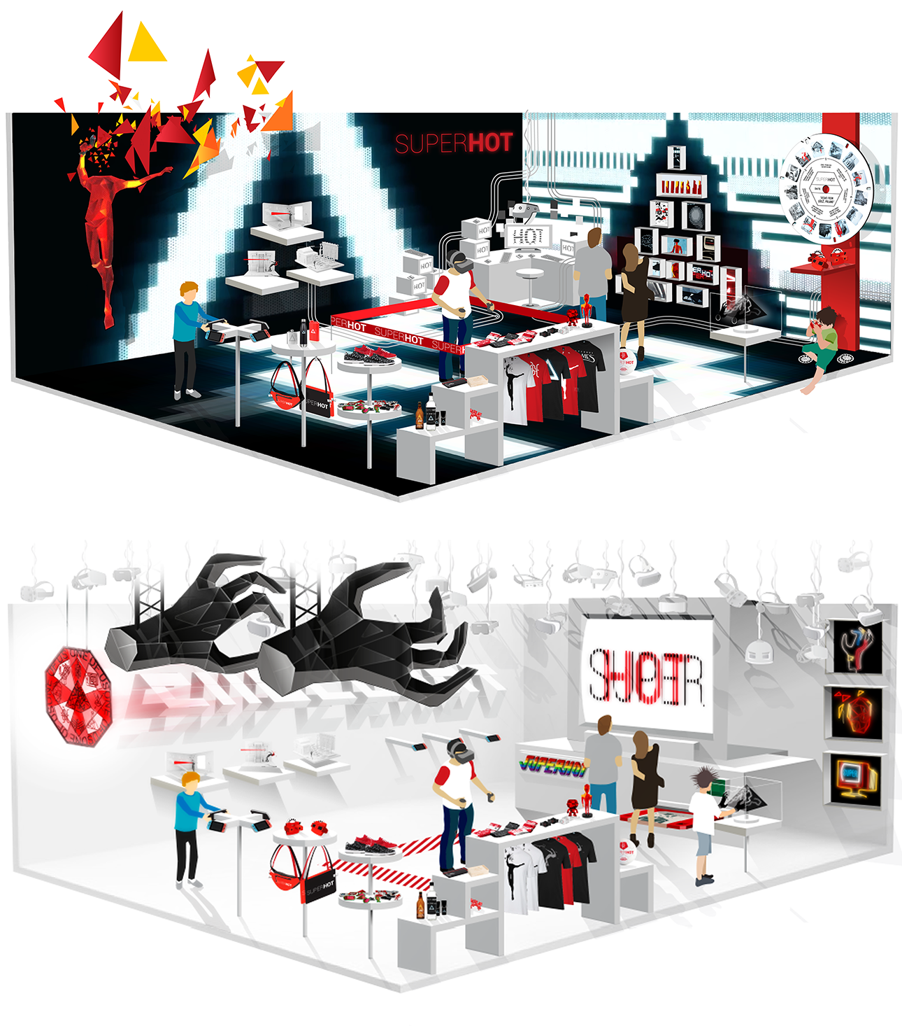 Superhot Exhibition Stands